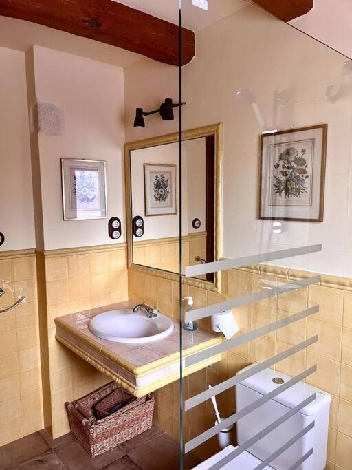 Apartment In Country House With Views And Pool Vespella de Gaia Bagian luar foto